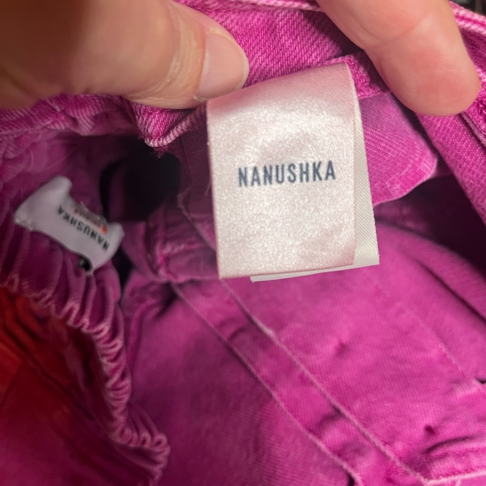 Nanushka • Strapless Dark Pink Denim Dress • Size XL • 🩷 - Picture 4 of 6